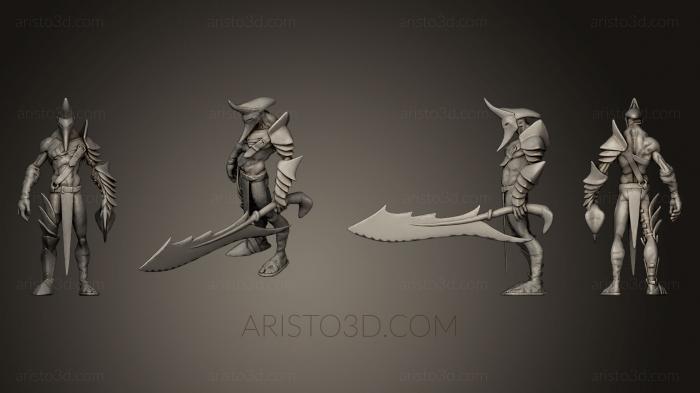 Figurines heroes, monsters and demons (STKM_0519) 3D model for CNC machine